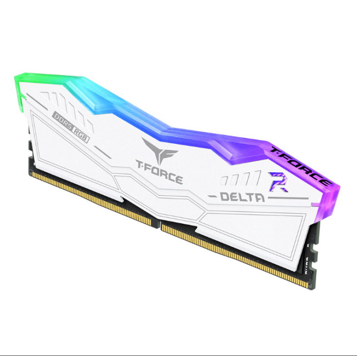 Оперативная память 64GB Kit (2x32GB) 6000MHz DDR5 TeamGroup DELTA RGB CL38 WH FF4D564G6000HC38ADC01
