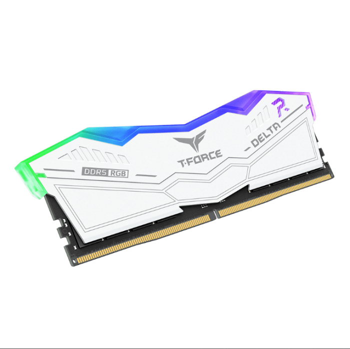Оперативная память 64GB Kit (2x32GB) 6000MHz DDR5 TeamGroup DELTA RGB CL38 WH FF4D564G6000HC38ADC01