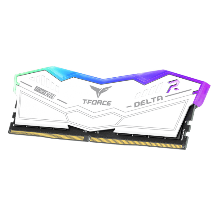 Оперативная память 64GB Kit (2x32GB) 6000MHz DDR5 TeamGroup DELTA RGB CL38 WH FF4D564G6000HC38ADC01