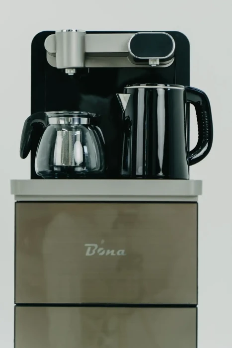 Чайный столик Bona 22LK Teabar – золотой, с подогревом 1350Вт, 350×350×1000 мм