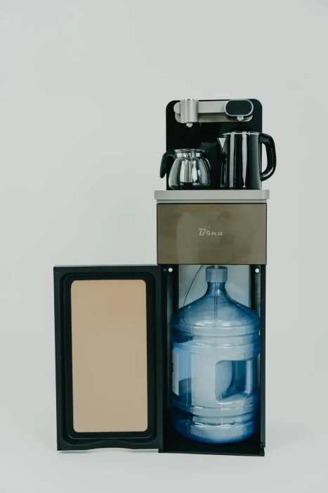 Чайный столик Bona 22LK Teabar – золотой, с подогревом 1350Вт, 350×350×1000 мм