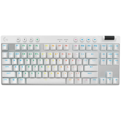 LOGITECH G PRO X TKL LIGHTSPEED Mechanical Gaming Keyboard - WHITE - US INT&#039;L - TACTILE