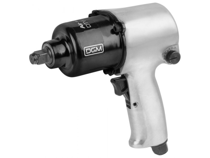 Пневмогайковерт 1/2" DGM DTW-7012 с лубрикатором и головками
