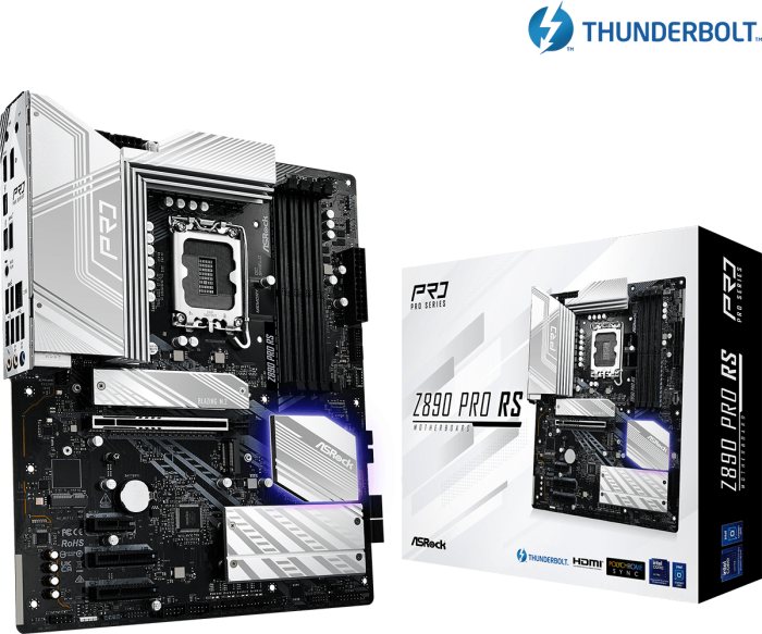 Материнская плата ASRock Z890 PRO RS LGA1851 4xDDR5 4xSATA 4xM.2 HDMI DP Type-C ATX