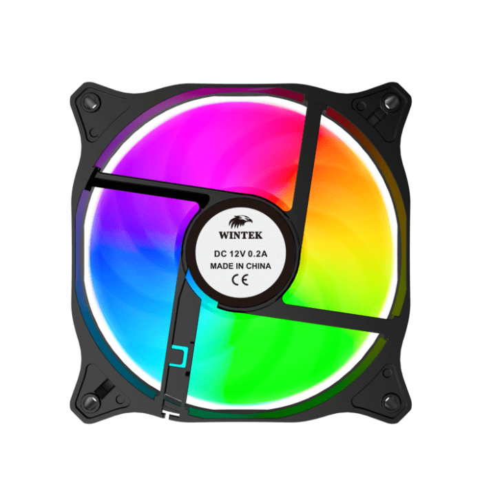 Вентилятор для корпуса Wintek M11-B-12 ARGB, 12 см, 6 pin