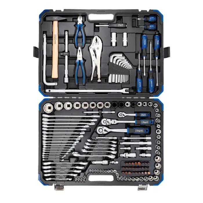 Набор инструментов 142+6 пр.1/4" 3/8" 1/2" (6-гр.)(4-32мм) 62152 Sch-41421-5 GOLD