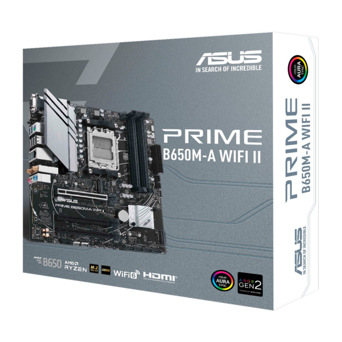 MB Socket AM5, MATX, AMD B650 (VGA+DP+HDMI) ASUS PRIME B650M-A WIFI II, 4DDR5, 3PCIx16