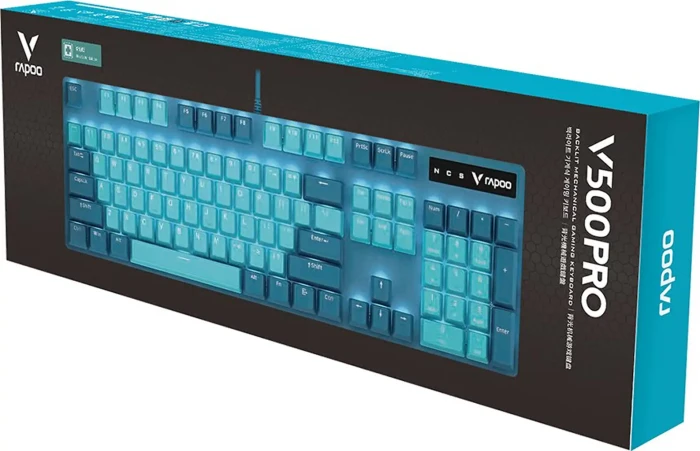 Клавиатура Rapoo V500PRO Cyan Blue