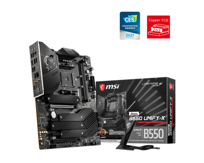 Материнская плата MSI MEG B550 UNIFY-X AM4 2xDDR4 6xSATA3 RAID 4xM.2 HDMI ATX