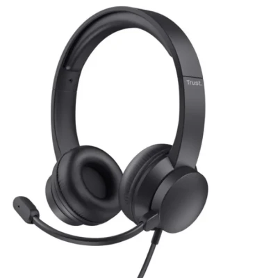 Наушники-гарнитура проводная Trust Ayda 3.5 черный