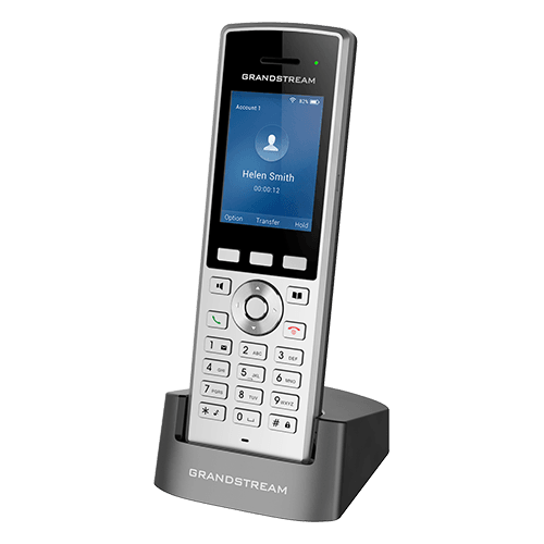 Grandstream WP822, WiFI Phone, 2 SIP, 2.4 inch (240x320) TFT color LCD, Rechargeable 2000mAh battery, 8  hour talk time,  200-hour standby, Integrated