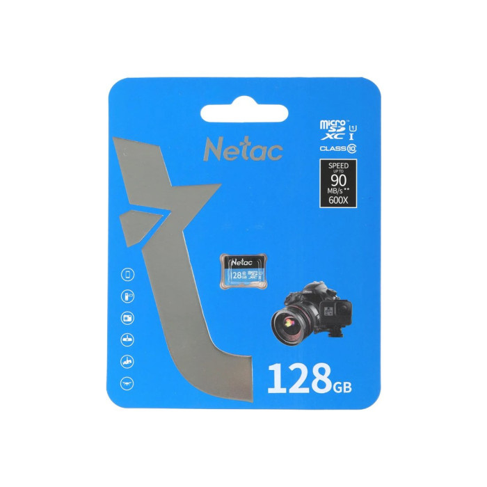Карта памяти Netac NT02P500STN-128G-S U1/C10 128GB
