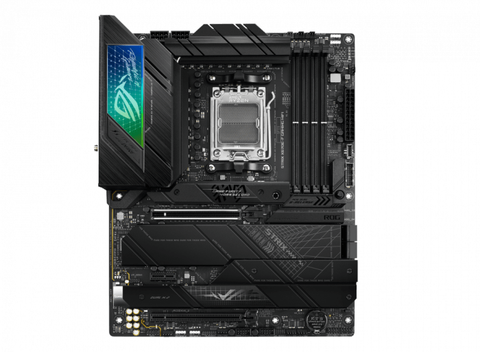 Сист. плата ASUS ROG STRIX X670E-F GAMING WIFI, X670E, AM5, 4xDIMM DDR5, 2xPCI-E x16, 4xM.2, 4xSATA, HDMI,DP,WIFI6E,BOX