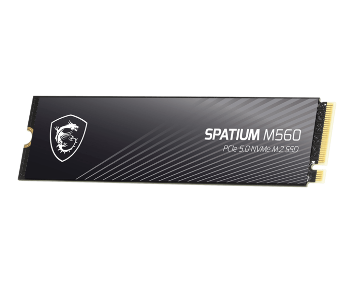 Твердотельный накопитель 1000Gb SSD MSI SPATIUM M560 PCIe 5.0 NVMe M.2 1TB R10200Mb/s W8400MB/s