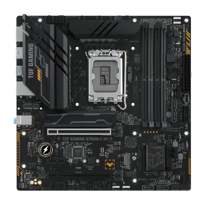 Материнская плата ASUS TUF GAMING B760M-E D4 LGA1700 4xDDR4 4xSATA3 2xM.2 HDMI DP mATX