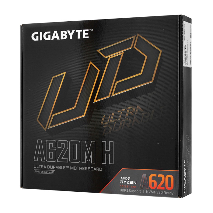 MB Socket AM5, MATX, AMD A620 (DP+HDMI) Gigabyte A620M H, 2DDR5, PCIx16,PCIx1
