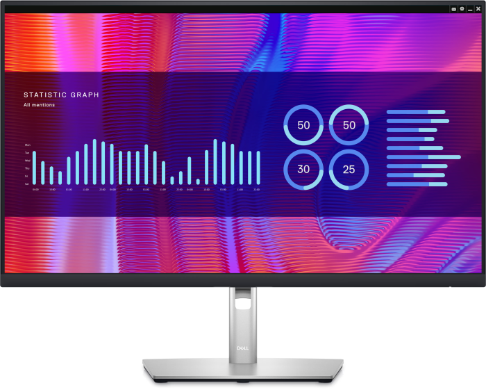 Dell 27 Monitor -P2723DE - 68.6cm (27") /IPS QHD (2560x1440/(16:9)/350 cd/m/HDMI, DP,USB-C hub,RJ45,4xUSB 3.2 DS/War 3YrW
