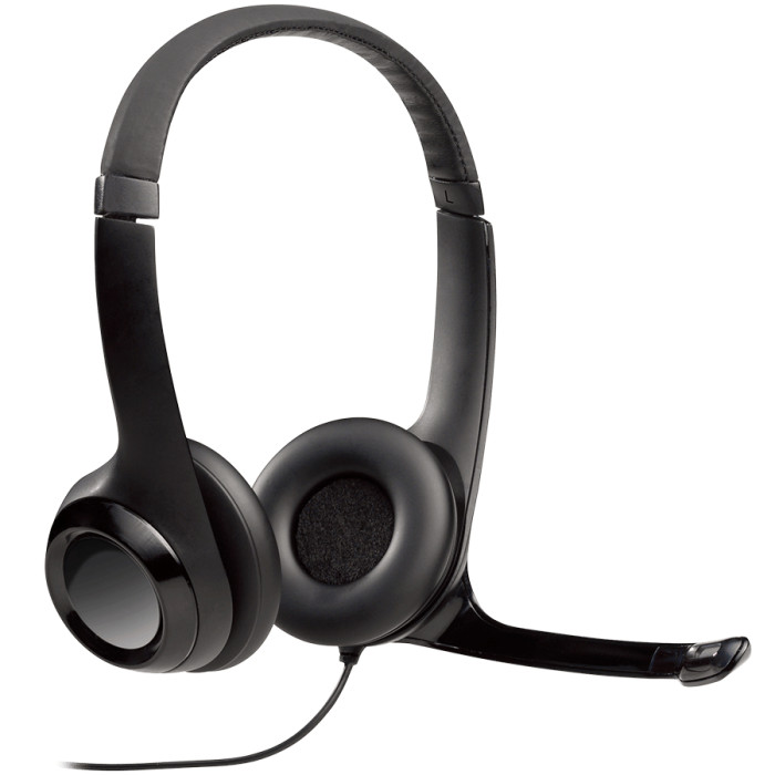 LOGITECH H390 Corded Headset - BLACK - USB