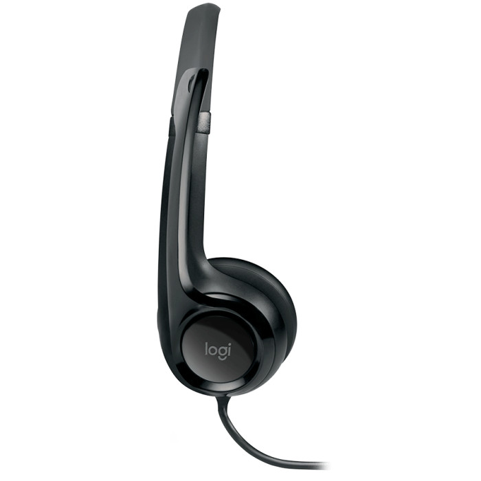 LOGITECH H390 Corded Headset - BLACK - USB