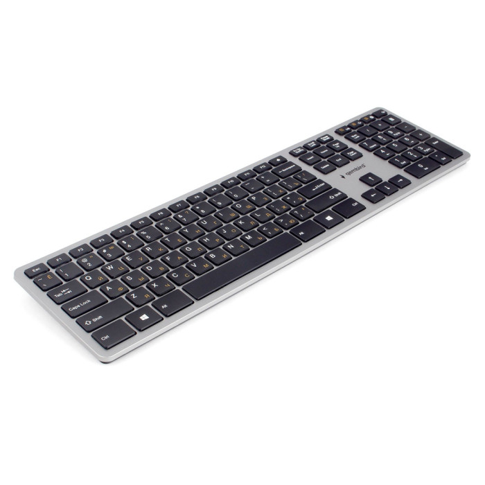KeyBoard  USB, Gembird KBW-3, wireless, 2AAA, gray