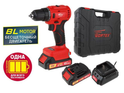 Аккум. дрель-шуруповерт WORTEX BD 2025 DLi в чем. ALL1 БЕСЩЕТ, 18 В, 50 Н*м, 2х2 А*ч, БЗП 10 мм