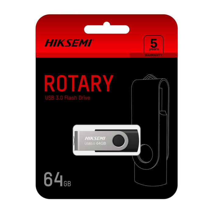 USB flash  64GB HikSemi, HS-USB-M200S 64G U3, USB 3.0, black