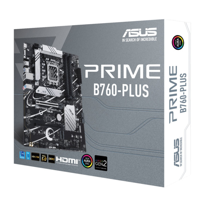 MB Socket1700, ATX, iB760 (VGA+DP+HDMI) ASUS PRIME B760-PLUS, 4DDR5, 2PCIx16, 2PCIx1