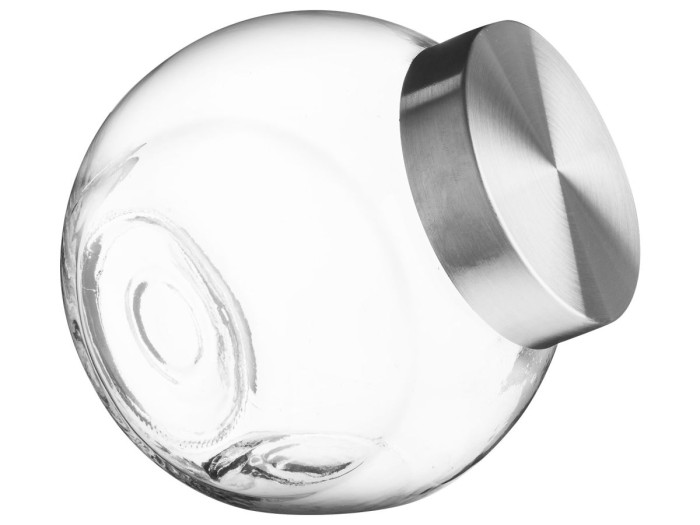 Банка для сыпучих продуктов стеклянная 1500 мл, серия Wella (Вэлла)  PERFECTO LINEA