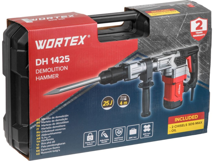 Отбойный молоток WORTEX DH 1425 в чем.