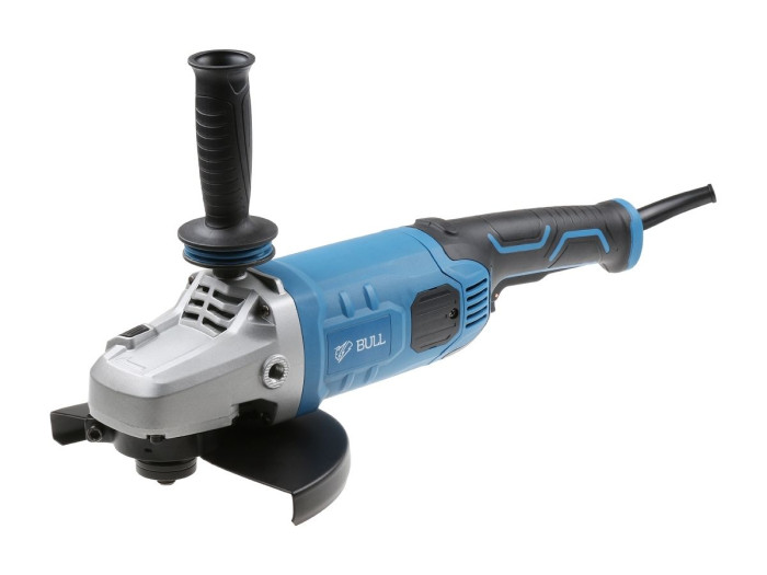 Двуручная углошлифмашина BULL WS 2301 в кор. 2400 Вт, 230 мм, вибро, плавный пуск, 4м
