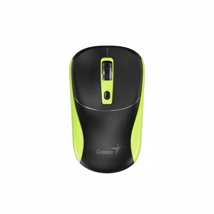 Беспроводная мышь Genius NX-7123 BLK+Green 2.4Ghz/1200dpi/Copilot/31030043403