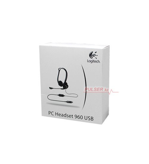 Garnitura Logitech Headset PC 960, USB, [981-000100], black