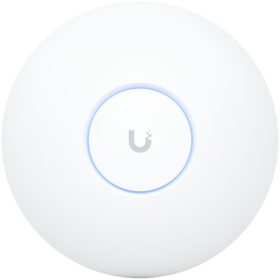 Ubiquiti U7-Pro-Max Ceiling-mounted WiFi 7 AP with 8 spatial streams, 6 GHz support, and a dedicated spectral scanning engine for interference-free WiFi in demanding, large-scale environments