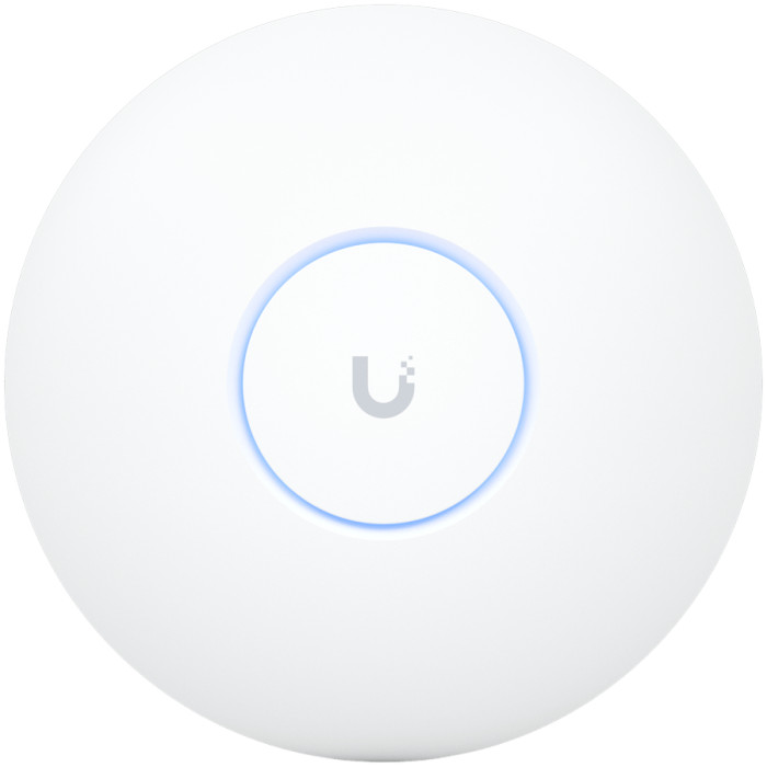 Ubiquiti U7-Pro-Max Ceiling-mounted WiFi 7 AP with 8 spatial streams, 6 GHz support, and a dedicated spectral scanning engine for interference-free WiFi in demanding, large-scale environments