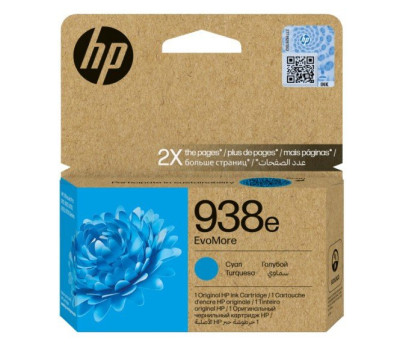Картридж HP Europe 938e EvoMore Cyan Original Ink Cartridge (4S6X9PE)