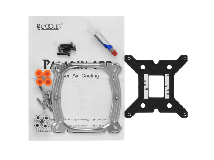 Cooler PCCooler, for S1700/1200/115x/AM4, Paladin 400, 800-1600rpm, 130cm fan, 200W, black