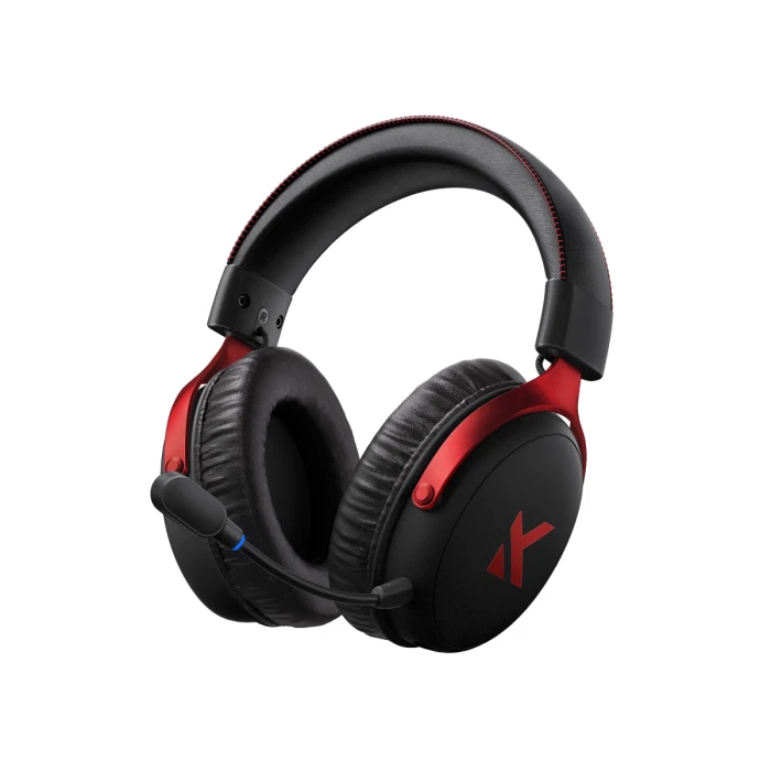 Наушники с микрофоном MCHOSE V9 Pro, 7.1 Surround, 53mm Drivers, 2.4/BT/USB, 2000mAh, Black Red