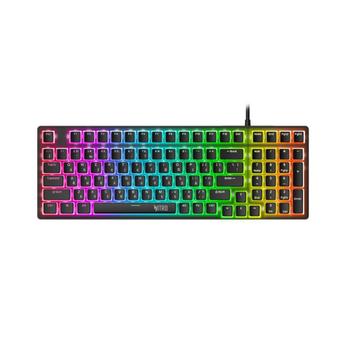 KeyBoard USB, Acer Nitro OKW303, 99 buttons, rus/lat, Silver