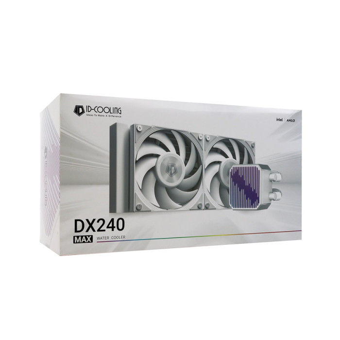 Water Cooler ID-Cooling DX240 Max White, for S1700/1200/1851/115x/AMD