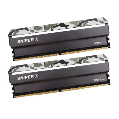 DIMM DDR4 16 GB kit <3200MHz> G.Skill Sniper X, F4-3200C16D-16GSXWB, (2x8GB), 16-18-18-38,urban camo