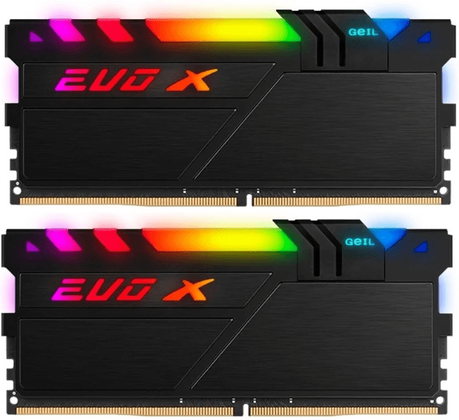 Оперативная память 32GB Kit (2x16GB) GEIL DDR4 3200MHz EVO X II Black RGB GEXSB432GB3200C16ADC