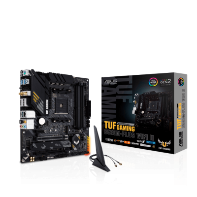 Материнская плата ASUS TUF GAMING B550M-PLUS WIFI II AM4 4xDDR4 4xSATA3 RAID 2xM.2 HDMI DP mATX