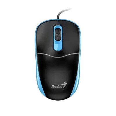 Беспроводная мышь Genius NX-7123 BLK+Blue 2.4Ghz/1200dpi/Copilot/31030043401