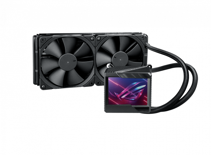 СЖО ASUS ROG RYUJIN 240 II, AIO, 2x120mm fan, 60mm fan, 1700 Socket, RGB, BOX