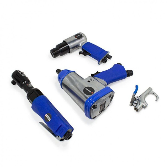 Набор инстр. с аксессуарами50пр(гайковерт-1/2'',320н/м,пневмозач.маш.-6мм, 25000об/мин,пневмотрещ.-1 50351 F-RP7850-50 (RP7412, ST-5