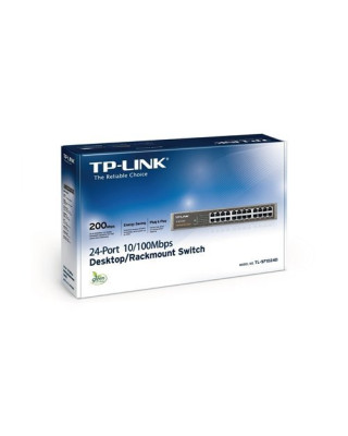 TP-Link TL-SF1024D 24-портовый Fast Ethernet настольный/монтируемый в стойку коммутатор