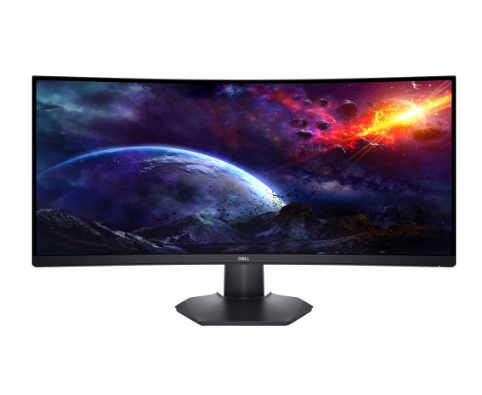 Dell 34 Curved Gaming Monitor - S3422DWG - 86.4cm (34’’)/ WQHD (3440 x 1440 ) VA/21:9/ DP, HDMI, USB 3.2/ AMD FreeSync/3Yw