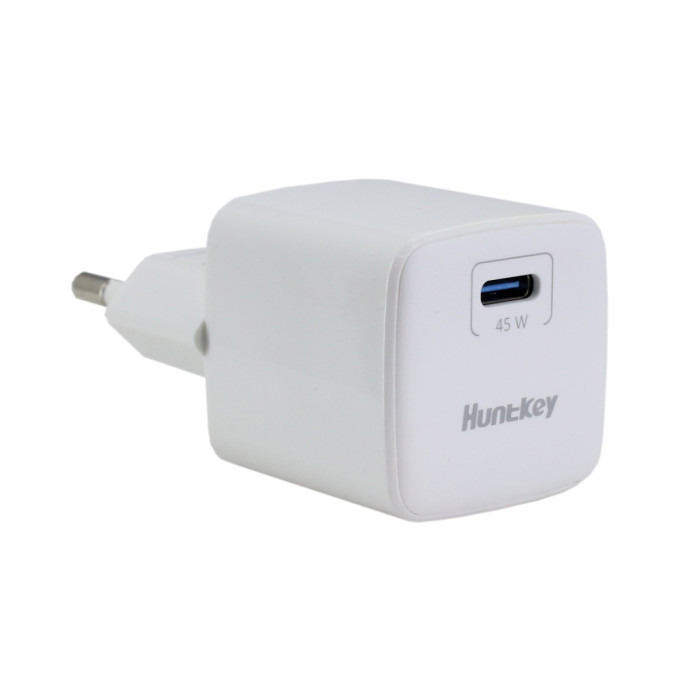 MP3 charger, Huntkey G45, 1x Type C 45W, 100-240V ->  5V/3A-20V2.25A