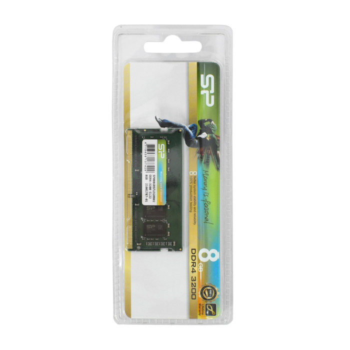 SO-DIMM DDR4  8 GB <3200MHz> Silicon Power, SP008GBSFU320B02, CL22