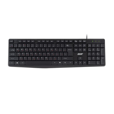 KeyBoard USB, Acer OKW121, 104 buttons, rus/lat, black